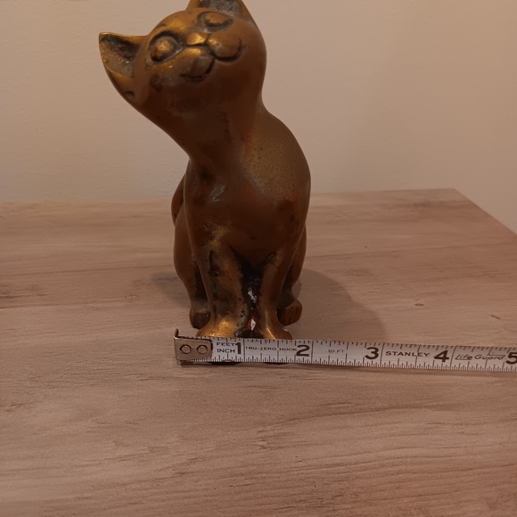 Vintage Brass Cat Figure - Picture 4 of 14